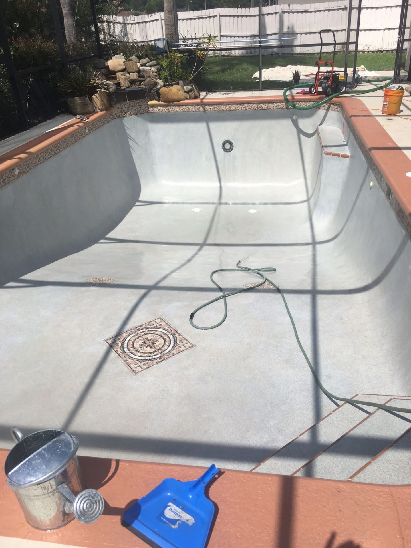 Drained pool cleaned mid-recovery by Sunny Clean Pool